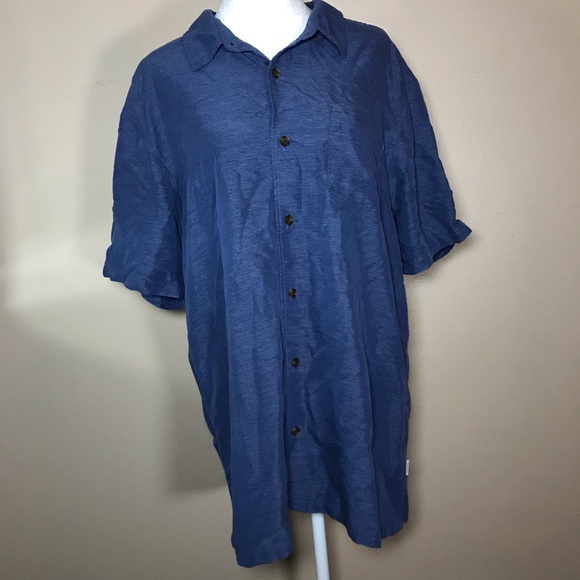 Jack O'Neill Collection Men's Short Sleeve blue Shirt Size L - Picture 4 of 9